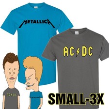 Beavis and Butthead  T-Shirt Halloween Shirt Metallica AC/DC MTV Funny Small-3X picture