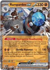 RAMPARDOS EX 045/084 PITCH BLACK POKEMON (DOUBLE RARE, NM) picture