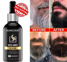 Anti Grey Serum Restore Natural Black Color for Grey and White Beard Hair - 30ml picture