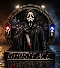 Nostalgia 3D Ghostface Light-Up Halloween Decor 3D printed hand painted statue  picture