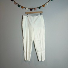 NWT Ann Taylor off white The Ankle Curvy dress pants picture