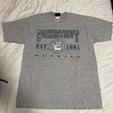 Vintage pro player Connecticut huskies graphic shirt L picture