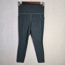 Athleta Salutation Stash II Textured Tight 7/8 Leggings Cheetah Print Pockets picture