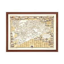 Old Map of Wellesley, MA 1960 - Vintage Wellesley Massachuse picture