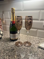 vintage venetian gold flutes picture