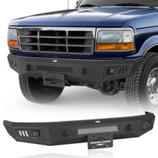Front Bumper w/ Led Lights Fit 1992-1996 Ford Bronco F-150 F-250 F-350 Trucks picture
