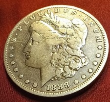*1888-O Morgan Silver Dollar VF Condition 90% Silver 26.18 gm Weight picture