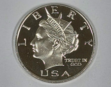 1999 $10 Repeal Fed NORFED American Liberty w/ Torch Round 1oz .999 Fine Silver picture