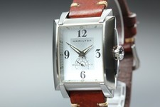 HAMILTON Trent H304110 Tank Small Second Silver Dial Qz Men's Watch [Near MINT] picture