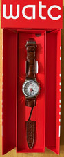 NEW 🇨🇭🔥✅Swatch🇨🇭Back To The Roots ✅🔥Brown Leather with box and papers picture