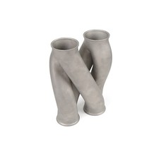 NEW Universal Silver Stainless Steel Z Pipe 3D 3inches Exhaust System KYOSTAR picture
