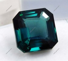 Extremely Rare Green Sapphire Square Cut 10 Ct NATURAL CERTIFIED Loose Gemstone picture