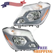Pair Headlights For 2014-2018 Mercedes-Benz Sprinter 2500 3500 Left Right w/Bulb picture