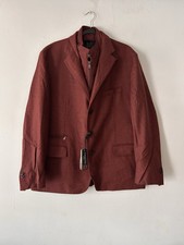 Corneliani ID Milestone Identity Jacket Wool Burgundy Size 56 picture