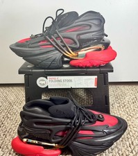 Authentic Balmain Unicorn Sneakers Black Red Gold EU 43 picture