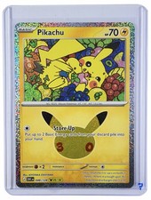 Pokemon TCG Pikachu 048/128 (26/30) 30th Celebration Rare Holo Near Mint picture