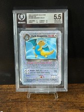 2002 Pokemon Legendary Coll Reverse Holo Foil #5 Dark Dragonite BGS 5.5 picture