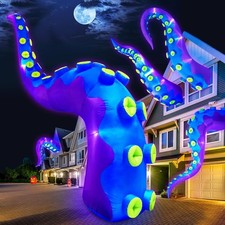 1PCS 16FT Giant Halloween Inflatables Octopus Tentacles, Huge Halloween Decorati picture