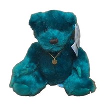 Vintage Applause Birthstone Baby Bears Plush Toy Emerald May Birthday + Necklace picture