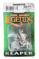Reaper 02677 Townsfolk IV: Bandits (4) Dark Heaven Legends Metal Miniature NEW picture