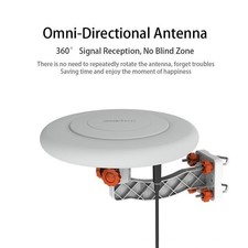150 Miles 360° Omni-directional Amplified TV Antenna Digital HDTV Leadzm New picture