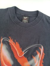 WWF Vintage 1999 Kane Tortured Soul Adult XL Black Faded Tee Made In USA  picture