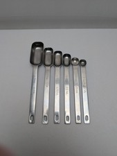 RSVP Endurance Stainless Steel Rectangular Measuring Spoons Set of 6 Spice Jar picture