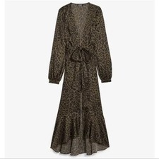 Express Long Sleeve Robe Dress picture