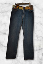 VINTAGE AUTHENTIC (D&G) Dark Blue JEANS — UNIQUE DESIGN & RARE TAG DETAILS  picture