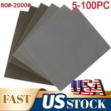 80-2000 Grit Wet Dry Sandpaper 5-100x Polishing Sheets for Car Paint Restoration picture