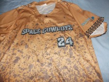 Sugar Land /Astro's Space Cowboys, Brown Camo SGA Jersey #24 ,Size XL (snag) picture