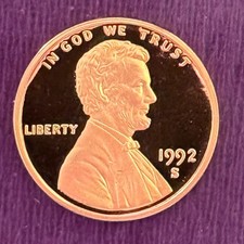 1992-S Lincoln Memorial Cent Proof Deep Cameo Red Penny ***FREE SHIPPING*** picture