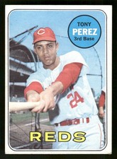 1969 Topps Baseball Card #295 Tony Perez picture