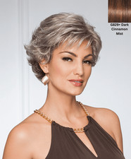 Eva Gabor Resolve Retro Style Short Wig G829+ Dark Cinnamon Mist by Hairuwear picture