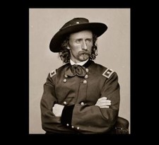 1865 General George Custer Portrait PHOTO Army Cavalry, Battle of Little Bighorn picture