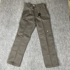 Dickies Double Knee Work Pants Men 30x32 Flat Front Gray Straight Leg Rugged NEW picture