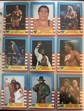 1987 Topps WWF Complete Set (1-75) + Sticker Set (1-22) with Pages Hulk Hogan picture