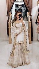 PUNJABI SHARARA PLAZZO KURTI PLAZZO SALWAR KAMEEZ SUITS WOMEN READYMADE DESIGNER picture