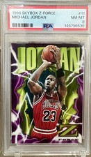1996 SkyBox Z-Force Michael Jordan #11 Chicago Bulls NBA PSA 8 Graded picture