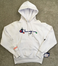 Champion X Monopoly Reverse Weave Sweater Men's Small White Heavyweight Hoodie picture