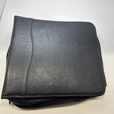 Vtg Case Logic Faux Leather DVD CD 26 Page Wallet Binder Holds 208 Cds picture
