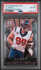 2013 Panini Spectra Embossed Orange JJ Watt #41 PSA 8 SSP Pop 1 picture