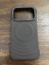 GENUINE CASETiFY Ripple Case w/Magsafe For Apple iPhone 17 PRO 6.3” Black USED picture