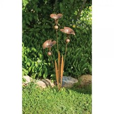 Triple Calla Lily Flamed Garden Stake ANCIENTAG86051 picture