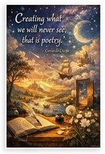 Gerardo Diego Creating What We Will Never See Poetry 12x18 Poster picture