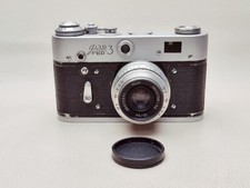 FED 3 Vintage 35mm Film Camera Rangefinder Lens Industar-50 ussr Soviet Worker picture