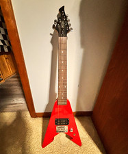 First Act ME279 ME Series Red Solid Wood 6-String RH Electric Guitar 22F picture