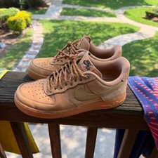 Size 8 - Nike Air Force 1 Brown GOOD CONDITION picture