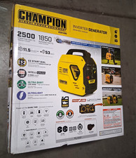 Champion 201490 2500W Gas Inverter Generator 53 dBA Quiet Portable Yellow/Black picture
