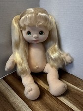 Vintage My Child Doll Blonde UL Ultra Long Hair Green Eyes Mattel 1985 picture